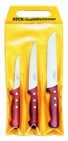 Set noževa sa drvenom drškom (3 kom)