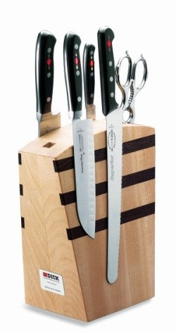 Set noževa u dizajniranom magnetnom bloku (5 kom) -  Premijer Plus serija